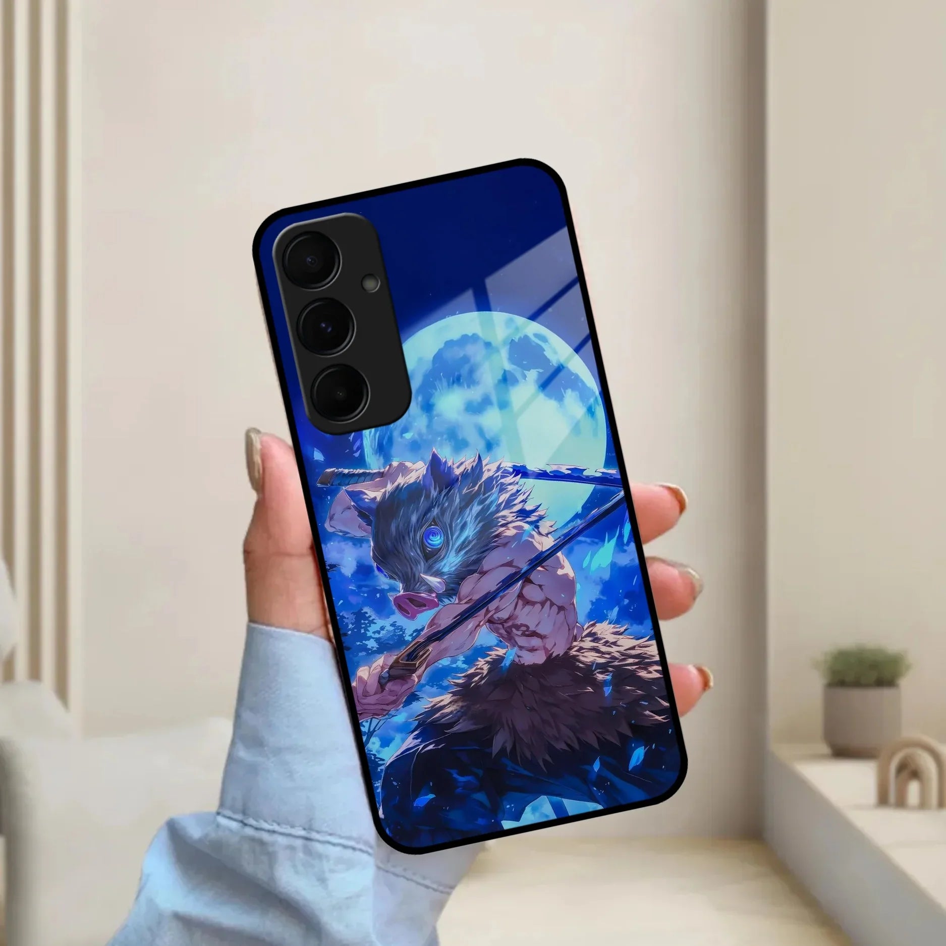 Blue Blade Glass Case Cover For Samsung - ShopOnCliQ