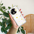 Beautiful Daisy Floral Transparent Silicon Case For iQOO 12 5G