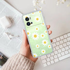 Beautiful Daisy Floral Transparent Silicon Case For iQOO Neo 7 Pro 5G