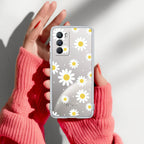 Beautiful Daisy Floral Transparent Silicon Case For iQOO 9 SE 5G