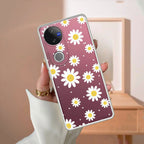 Beautiful Daisy Floral Transparent Silicon Case For iQOO Z10R 5G