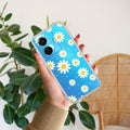 Beautiful Daisy Floral Transparent Silicon Case For iQOO Z6 Pro 5G