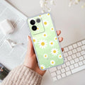 Beautiful Daisy Floral Transparent Silicon Case For iQOO Z7 Pro 5G