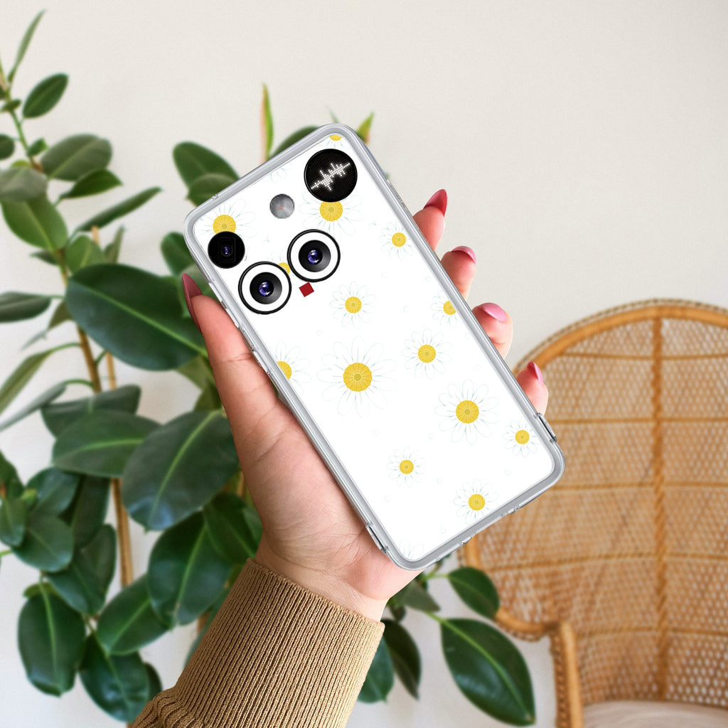 Beautiful Daisy Floral Anti Yellow Case For Nothing Phone 3