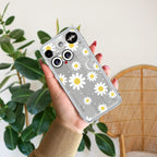 Beautiful Daisy Floral Transparent Silicon Case For Nothing - ShopOnCliQ