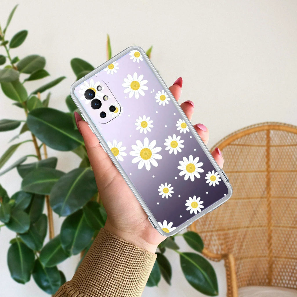 Beautiful Daisy Floral Transparent Silicon Case For OnePlus - ShopOnCliQ