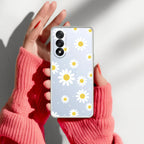 Beautiful Daisy Floral Anti Yellow Case For OnePlus Nord 5 5G