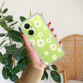 Beautiful Daisy Floral Transparent Silicon Case For OnePlus Nord CE 3 5G