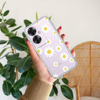 Beautiful Daisy Floral Anti Yellow Case For Oppo F25 Pro 5G