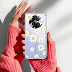 Beautiful Daisy Floral Transparent Silicon Case For Realme/Narzo