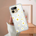 Beautiful Daisy Floral Transparent Silicon Case For Realme 14x 5G