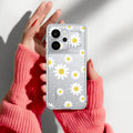 Beautiful Daisy Floral Transparent Silicon Case For Realme 8 4G / Realme 8 Pro