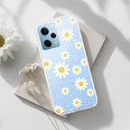 Beautiful Daisy Floral Transparent Silicon Case For Redmi Note 10 Pro / Redmi Note 10 Pro Max
