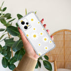 Beautiful Daisy Floral Transparent Silicon Case For Redmi Note 11 Pro / Redmi Note 11 Pro Plus 5G