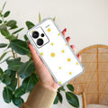 Beautiful Daisy Floral Transparent Silicon Case For Redmi 12 4G