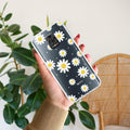 Beautiful Daisy Floral Transparent Silicon Case For Redmi Note 9 Pro