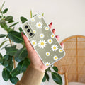 Beautiful Daisy Floral Anti Yellow Case For Samsung Galaxy S21 FE 5G