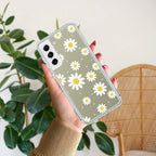 Beautiful Daisy Floral Anti Yellow Case For Samsung Galaxy S22 5G