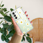 Beautiful Daisy Floral Transparent Silicon Case For Vivo T3 5G