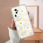 Beautiful Daisy Floral Transparent Silicon Case For Vivo T4 Ultra 5G