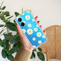 Beautiful Daisy Floral Transparent Silicon Case For Vivo Y33s / Vivo Y33T