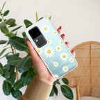 Beautiful Daisy Floral Transparent Silicon Case For Vivo V30 5G