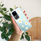 Beautiful Daisy Floral Transparent Silicon Case For Vivo V30 Pro 5G