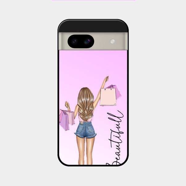 Beautiful Shopping Girl Phone Cover For Google