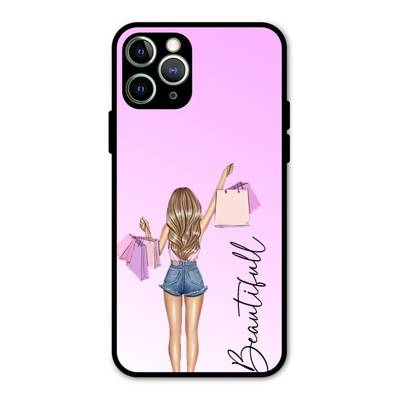Beautiful Shopping Girl Phone Cover For iPhone