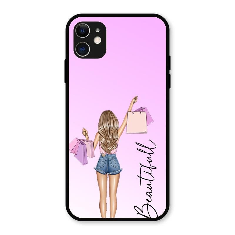 Beautiful Shopping Girl Phone Cover For iPhone