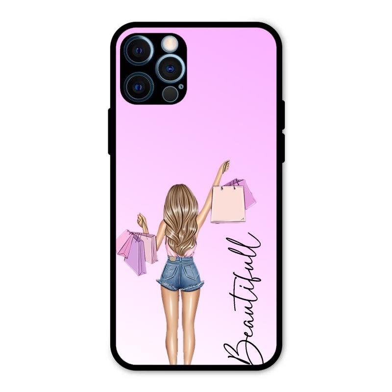 Beautiful Shopping Girl Phone Cover For iPhone