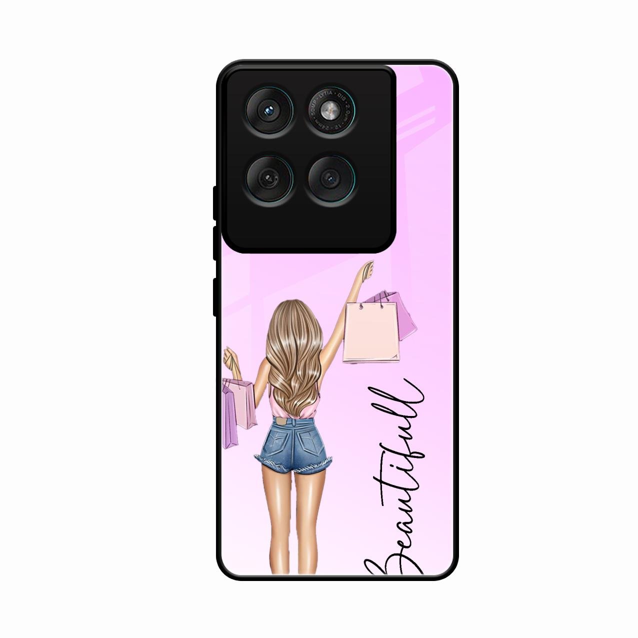Beautiful Shopping Girl Phone Cover For Motorola