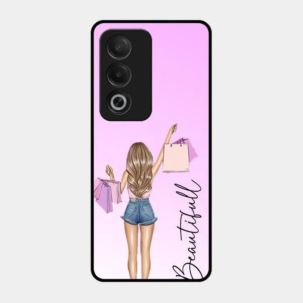 Beautiful Shopping Girl Phone Cover For Oppo