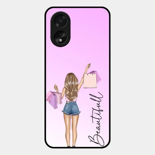 Beautiful Shopping Girl Phone Cover For Oppo