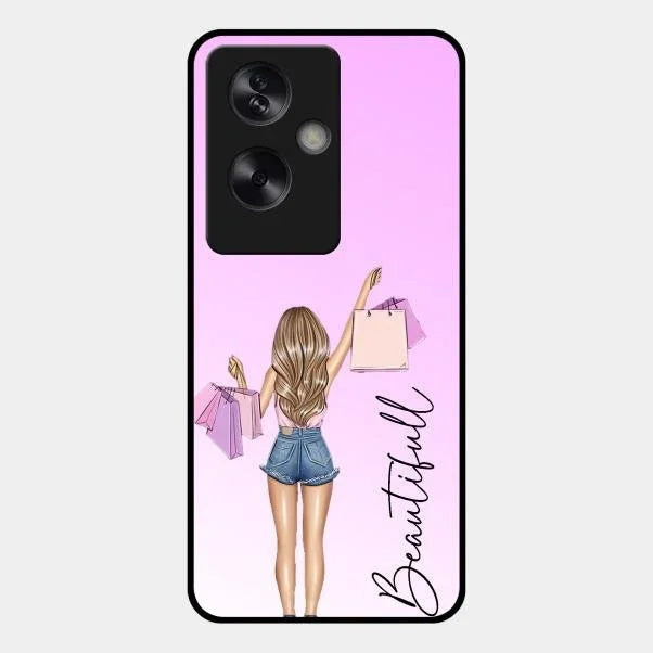 Beautiful Shopping Girl Phone Cover For Oppo