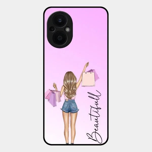 Beautiful Shopping Girl Phone Cover For Oppo
