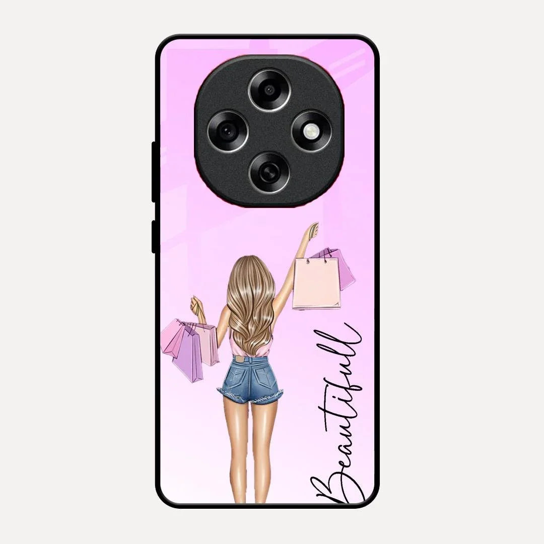 Beautiful Shopping Girl Phone Cover For Oppo