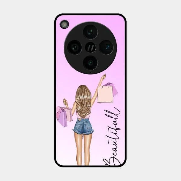Beautiful Shopping Girl Phone Cover For Oppo