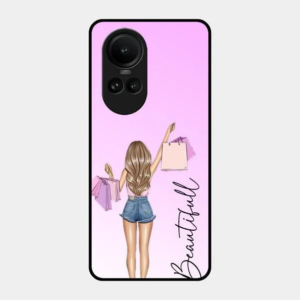 Beautiful Shopping Girl Phone Cover For Oppo