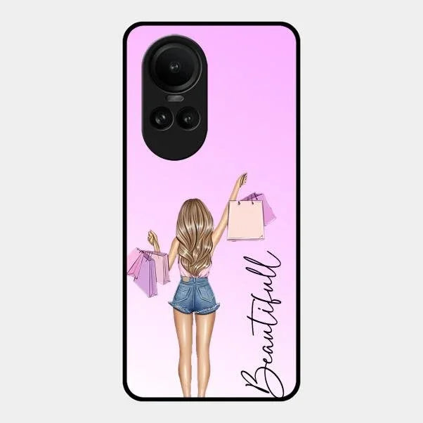 Beautiful Shopping Girl Phone Cover For Oppo
