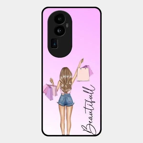 Beautiful Shopping Girl Phone Cover For Oppo
