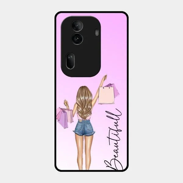 Beautiful Shopping Girl Phone Cover For Oppo