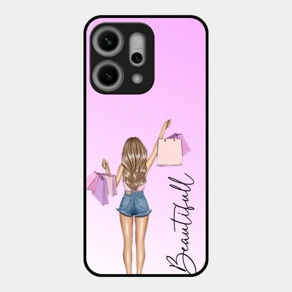 Beautiful Shopping Girl Phone Cover For Oppo