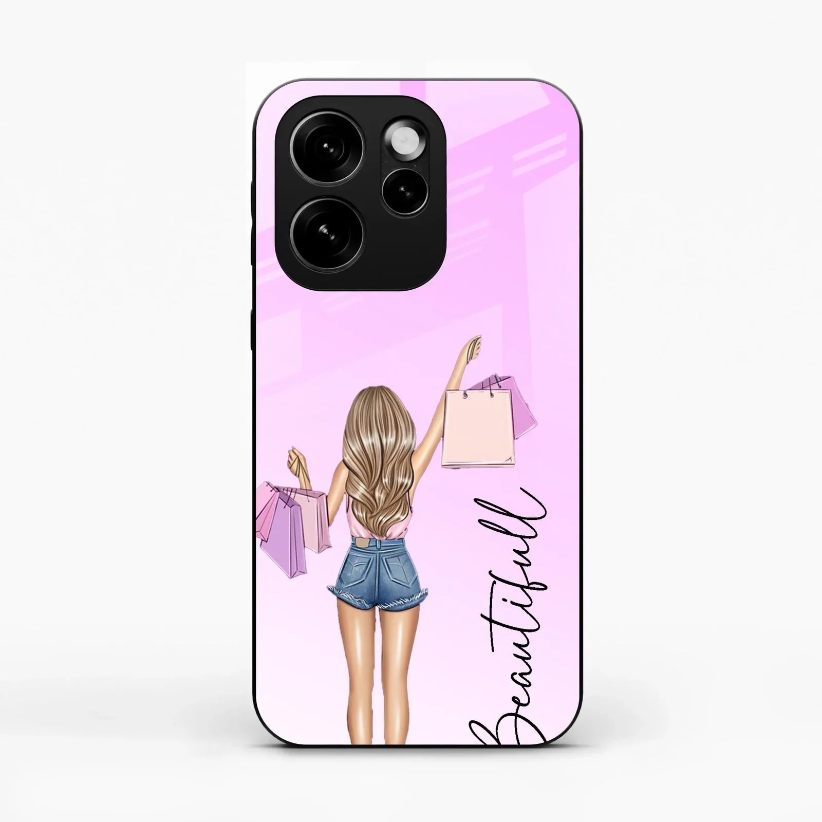 Beautiful Shopping Girl Phone Cover For Oppo