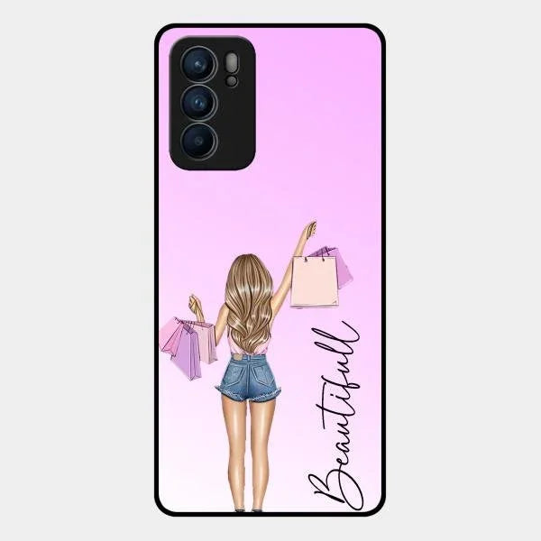 Beautiful Shopping Girl Phone Cover For Oppo