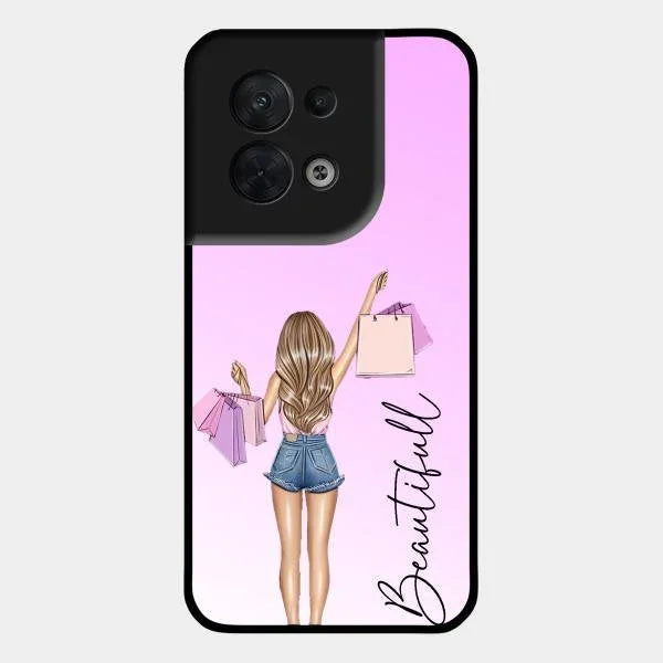 Beautiful Shopping Girl Phone Cover For Oppo
