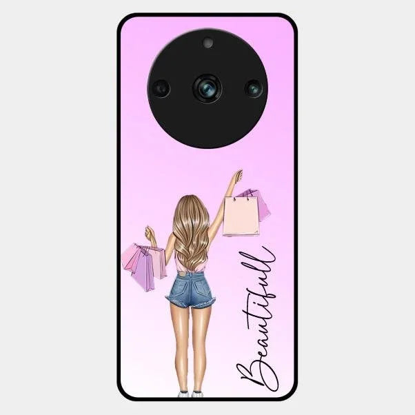 Beautiful Shopping Girl Phone Cover For Realme