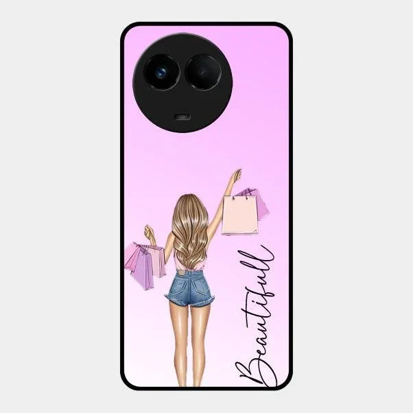 Beautiful Shopping Girl Phone Cover For Realme