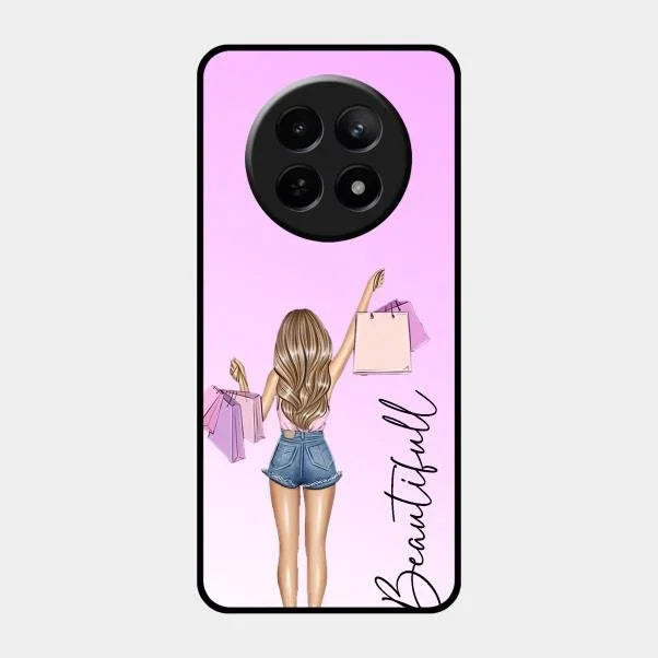 Beautiful Shopping Girl Phone Cover For Realme