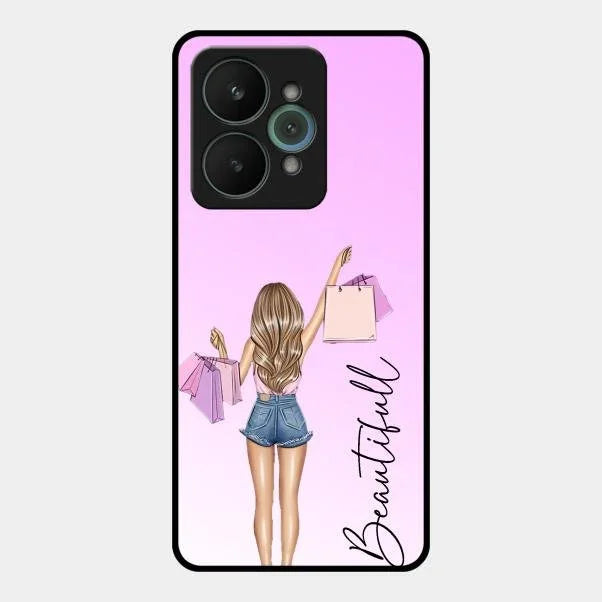 Beautiful Shopping Girl Phone Cover For Realme